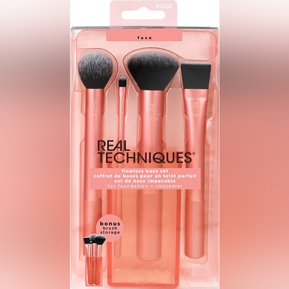 Real Techniques Flawless Base Brush Set (Face)